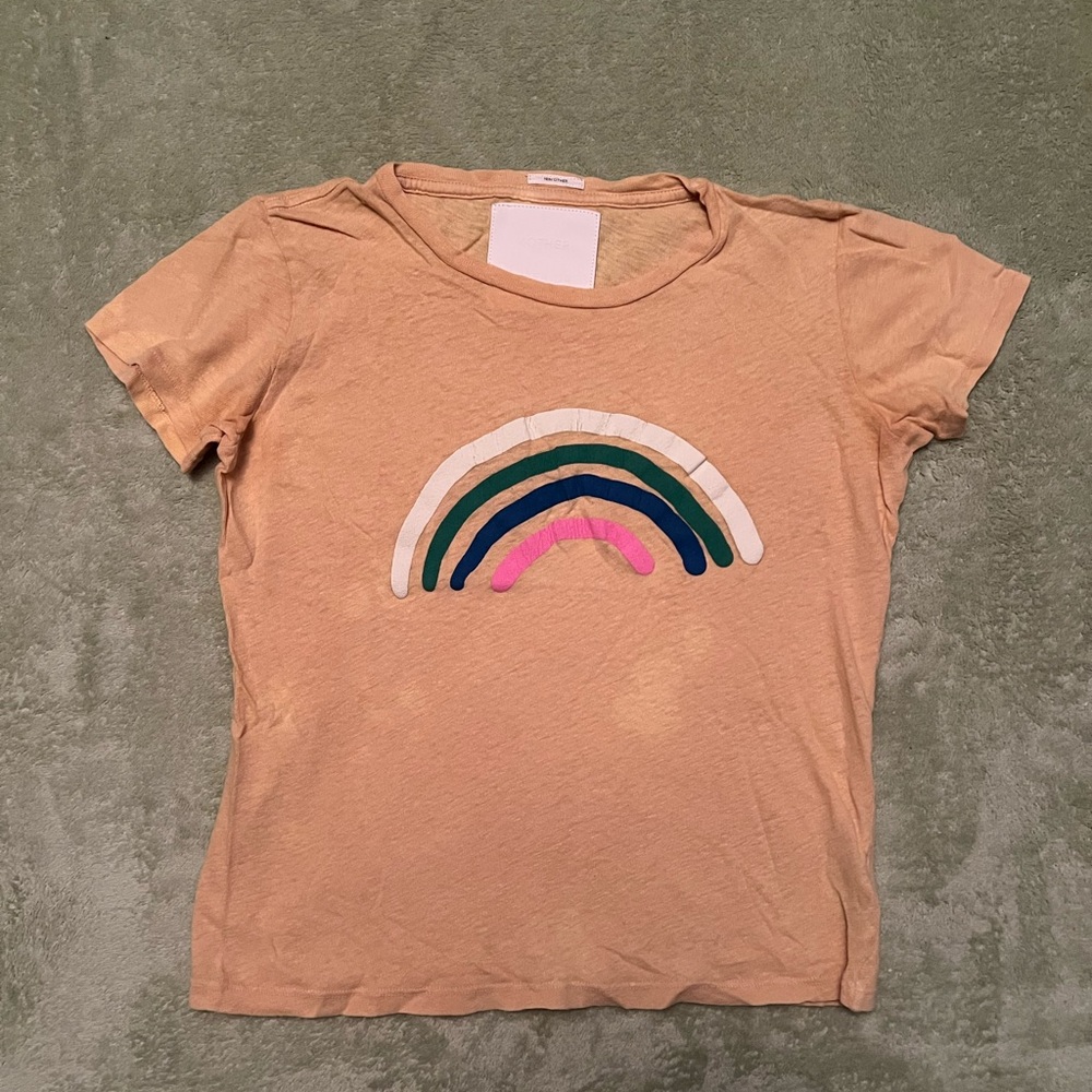 MOTHER Superior Rainbow crop T shirt sz XS